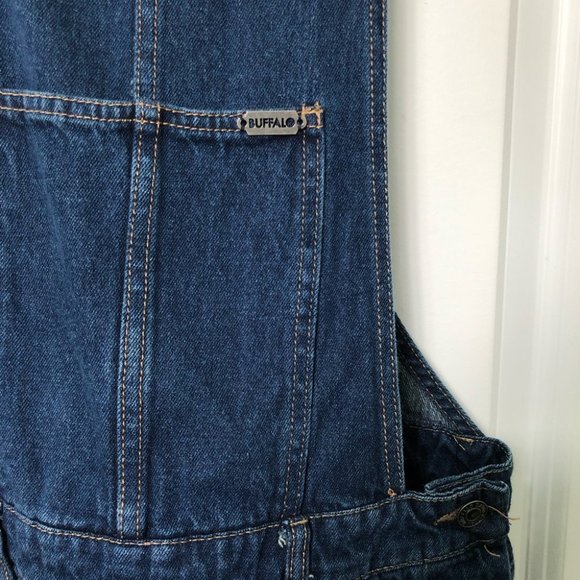 Buffalo David Bitton Ashley Dark Wash Denim Bib Overalls - Picture 6 of 8